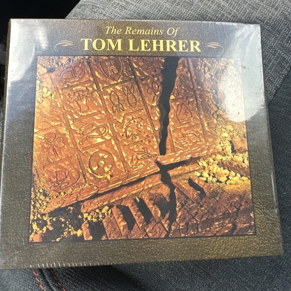 The Remains of Tom Lehrer 3-CD Box Set Comedy Rhino Records 2000 R2 79831 NEW